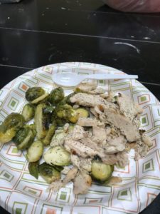 Lange diet. Brussels sprouts and chicken
